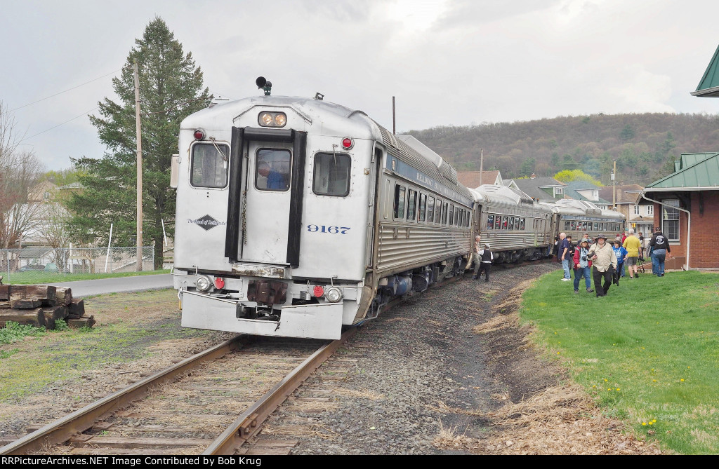 Rare Mileage:  The RDC's newly arrived at Tremont, PA